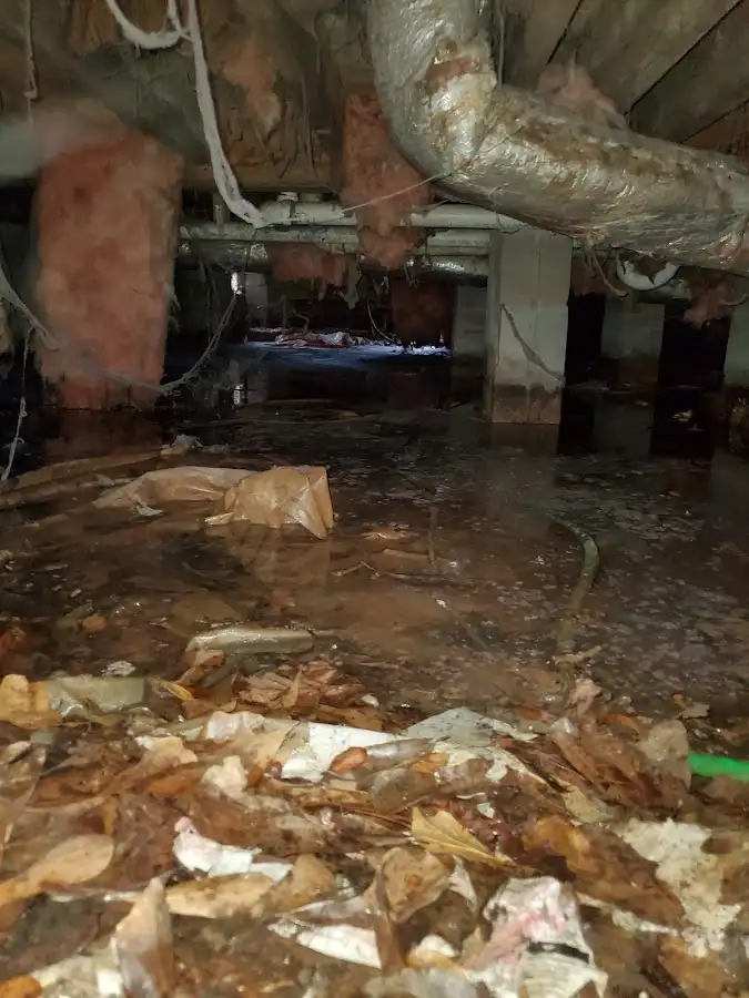 Crawl space flood assessment for Commercial Water Damage Restoration in Chanhassen